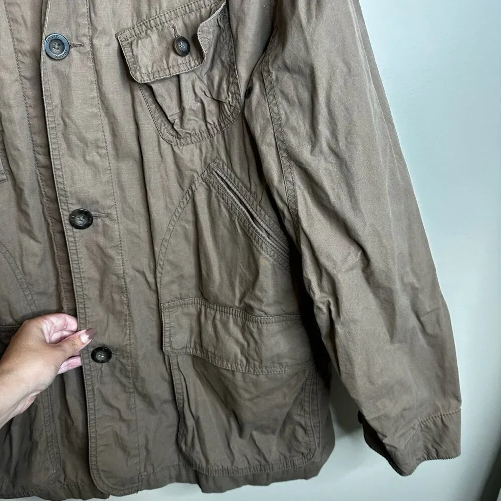 ORVIS Newsland Field Coat Hunting‎ Jacket 18NX Brown Beige Large L